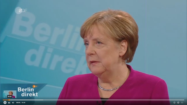 Merkel im ZDF zur Groko